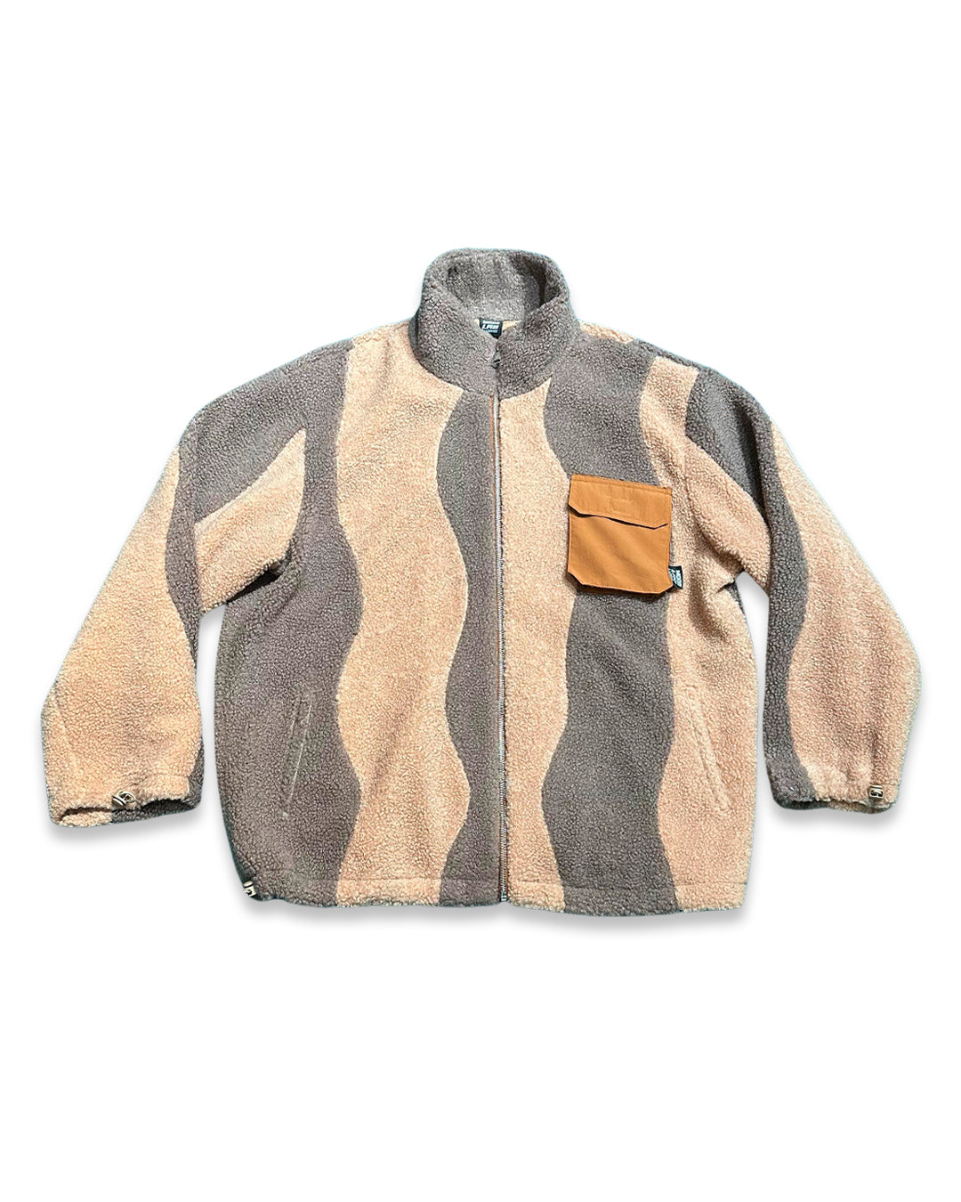 [MADE TO ORDER] BROWN WAVE PATCHED