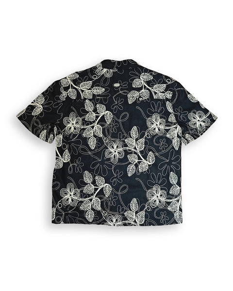 Flower Embroidery Shirt - Back