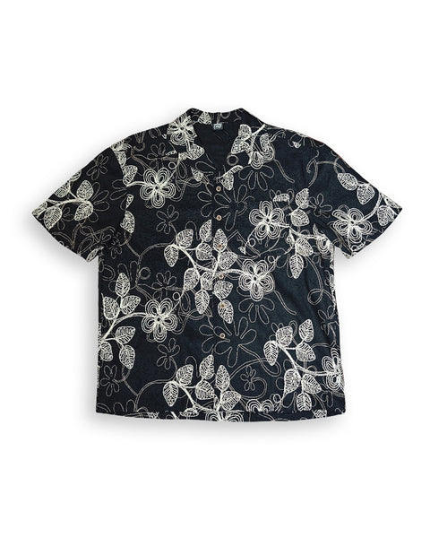 Flower Embroidery Shirt - Front