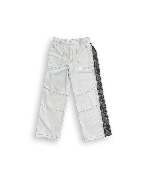 LAV-026 CONTRAST STITCH WIDE-LEG